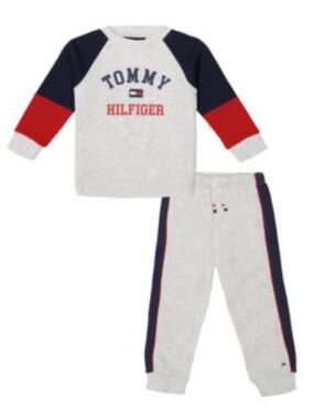 NWT Little Boys Tommy Hilfiger Matching Color Block Set in Classic Colors